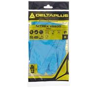 Delta plus Gants synthétiques - Gant nitrile bleu 30 cm taille 8