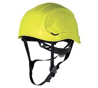 Delta Plus GRAPEBCFL Casque de chantier, style casque d’alpiniste, réglable, blanc, Einstellbar, jaune