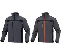 Delta Plus LULE2GOXG Lulea2 Lot de 10 vestes softshell en polyester/élasthanne Orange/gris Taille XL