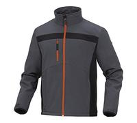 Delta Plus LULE2GOXX Lulea2 Lot de 10 vestes softshell en polyester/élasthanne Orange/gris Taille XXL