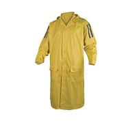 Delta Plus MA400JATM Lot de 20 manteaux de pluie en polyester avec revêtement PVC Jaune Taille M