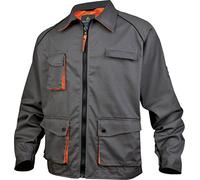 Delta Plus Mach2 Veste de travail en polyester/coton, XXL, Gris/orange fluo