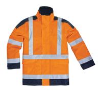 DELTA PLUS Parka haute visibilité orange Delta Plus, taille XXL