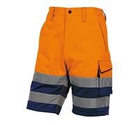 Delta Plus PHBE2OMGT Panostyle Lot de 10 muda haute visibilité en polyester/coton Orange/bleu marine Taille L