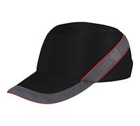 Delta Plus Casquette antichoc Air Coltan baseball ventilée visière 7 cm noir/rouge