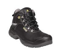 Delta Plus SAUL2ES3NO45 Lot de 5 chaussons en cuir de cicatrice, pigments, S3 SRC ESD, Noir 45