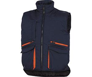 Delta Plus SIER2MOXX Lot de 20 gilets à poches multiples en polycoton marine/orange Taille XXL