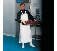 DELTA PLUS Tablier de travail alimentaire en nitrile / PVC blanc, taille unique, DeltaPlus