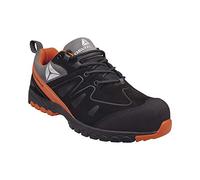 Delta Plus Unisex Brooks3no45 Miami Plus S1P SRC Super Lightweight Hyper Flex Memory Foam Insole, Black/Orange, 45 EU, Black / Orange, 45 EU