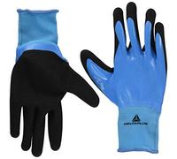 Delta Plus V636BL10 Lot de 120 gants en polyamide avec revêtement nitrile et paume en nitrile Bleu/noir 10