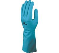 Delta Plus VE440BL06 Lot de 144 gants ménagers en latex renforcé Bleu 6/7