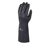 Delta Plus VE511NO10 Toutravo VE511 Lot de 60 gants en néoprène Noir Taille 10/11 Longueur 38 cm