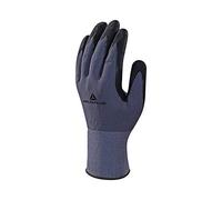 Delta Plus VE726NO11 - Gants en maille fine en polyamide spandex, paume en nitrile/PU, gris/noir, taille 11, 1 paire