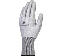 Delta Plus VECUT5X1GR11 Deltanocut Lot de 60 gants en cuir de vachette avec revêtement en PU sur la paume de la main Gris 11