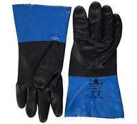 Delta Plus VV836BL11 gants en vinyle PVC/Nitril sur support en polyamide avec revêtement en nitrile Bleu 30 cm