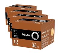 Delta Q 40 Capsules Café Qharisma, Intensité 12, Espresso Intense, Compatibles avec les Machines Delta Q, Fabriqué en Portugal (Lot de 4)