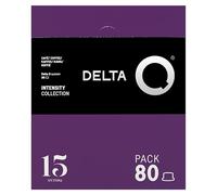 Delta Q 80 Capsules de Café MythiQ, Intensité 15