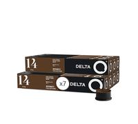 Delta Q Capsules de Café EpiQ, Intensité 14, Pack 7 x 10, Compatibles avec les Machines Delta Q, Espresso Intense aux Notes de Noix Grillées