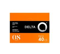 Delta Q - Capsules de café moulu AQtivus - Espresso Intenso avec notes de noix grillées et une touche fruitée - Intensité 8 - Moulu naturel - 40 capsules