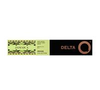 Delta Q - Jamaica - 10 Capsules de Café - Intensité 8 - Grains de Café Arabica de la Jamaïque - Crémeux et Doux avec des Notes de Cacao, Vanille et Amande