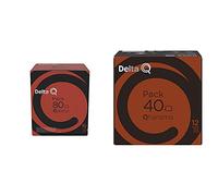 Delta Q Qalidus Intensité 10-80 capsules de café & Qharisma Intensité 12-40 capsules de café