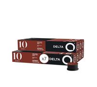 Delta Q Qalidus pack de 70 Capsules (7 x 10), Intensité 10, Espresso Intense aux Notes de Caramel, Compatibles avec les Machines Delta Q