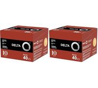 Delta Q Qalidus XL - 40 Capsules Espresso Compatibles avec les Machines Delta Q, Intensité 10, Notes de Caramel, Café Portugais (Lot de 2)