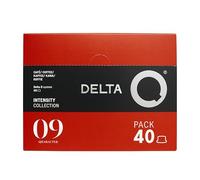 Delta Q Qharacter 40 Capsules de Café, Intensité 9 | Compatible avec les Machines Delta Q, Grains de Côte d'Ivoire, de Colombie et du Brésil, Notes de Caramel et Fruits Sec