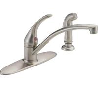 Delta robinet B4410lf-ss des fondations Core-b Poignée simple robinet de cuisine avec spray, inoxydable
