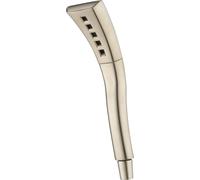 Delta Robinet de douche H2Okinetic à réglage unique, pommeau de douche à main en nickel brossé, baguette de douche, douchette à main, pommeau de douche amovible, Lumicoat inoxydable 59421-SS-PR-PK