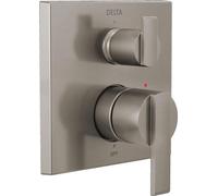 Delta robinet T24867-ss 3 Ara angulaire moderne moniteur 14 Série Valve Trim avec 3-setting Intégré Inverseur, Inox
