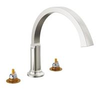 Delta Robinet T2788-SS-PR-LHP Tetra Roman Baignoire, Lumicoat Inox