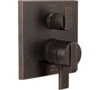Delta robinet T27967-rb 6 Ara angulaire moderne moniteur 17 Série Valve Trim avec 6-setting Inverseur Intégré, vénitien, Bronze