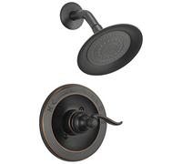 Delta Windemere BT14296-OB Kit de garniture de douche monofonction avec douchette à jet unique, bronze huilé (valve non incluse)