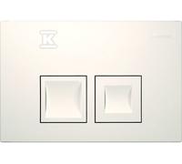 Delta35 Plaque de commande WC frontale blanche 115.135.11.5