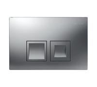 Delta35 plaque de déclenchement double touche, chrome mat (Delta-2)