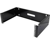 DELTACO 19 "Support mural, 3U, max. 25 kg, construction en acier, noir