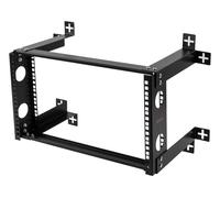 DELTACO 19 "Support mural, 6U, charge admissible 35kg, acier, kit de montage, noir