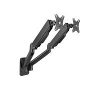 Deltaco ARM-0361, Vis, 18 kg, 43.2 cm (17"), 81.3 cm (32"), 100 x 100 mm, Noir