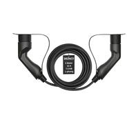 DELTACO Câble de Charge EV/Voiture électrique, Type 2 vers Type 2, Mode Charge 3, Monophasé, Intensité 32A, Puissance 7,6KW, Norme IEC 62196-2, Noir, Garantie 3 Ans - Longueur 5m