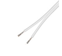 DELTACO câble haut-parleur, 2x2,5mm2, non connecté, cuivre pur, 50 m, blanc