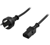 Deltaco DEL-109DK câble électrique Noir 2 m Prise d'alimentation type K IEC C13