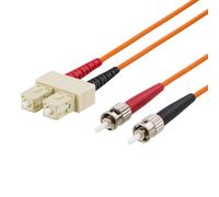 Deltaco FB-43 câble InfiniBand et à fibres optiques 3 m 2x ST 2x SC Orange