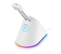 DELTACO GAM-044-W-RGB Gaming White Line WA91 RGB Souris Bungee - 8 Modes RGB - USB-C - Blanc