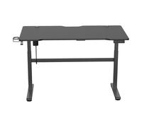 Deltaco GAM-140 - Droit - Rectangulaire - Aluminium - Gaming - Noir - Noir