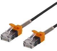 DELTACO GAMING Câble patch Cat6A, 1m, câble fin, noir