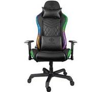 Deltaco Gaming – Fauteuil gaming GAM-080 – LED RVB 332 modes, simili cuir, inclinable, noir