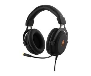 Deltaco Gaming - DH310 - Casque gaming LED, haut-parleurs stéréo 57mm, Cuir PU, PC/MAC/Console/Mobile