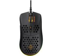 DELTACO Souris Gamer Ultralégère RGB Personnalisable et 7 Boutons Programmables avec Logiciel, Souris de Jeu, 70g, DPI/PPP 400/800/1200/1600/3200/6400, Windows 7/8/10, Polling Rate 1000 Hz, Noir