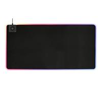 DELTACO GAMING - DMP330 RGB - Tapis de souris XXL RGB, Chargeur sans fil 10W, épaisseur 4mm, 1190x590mm